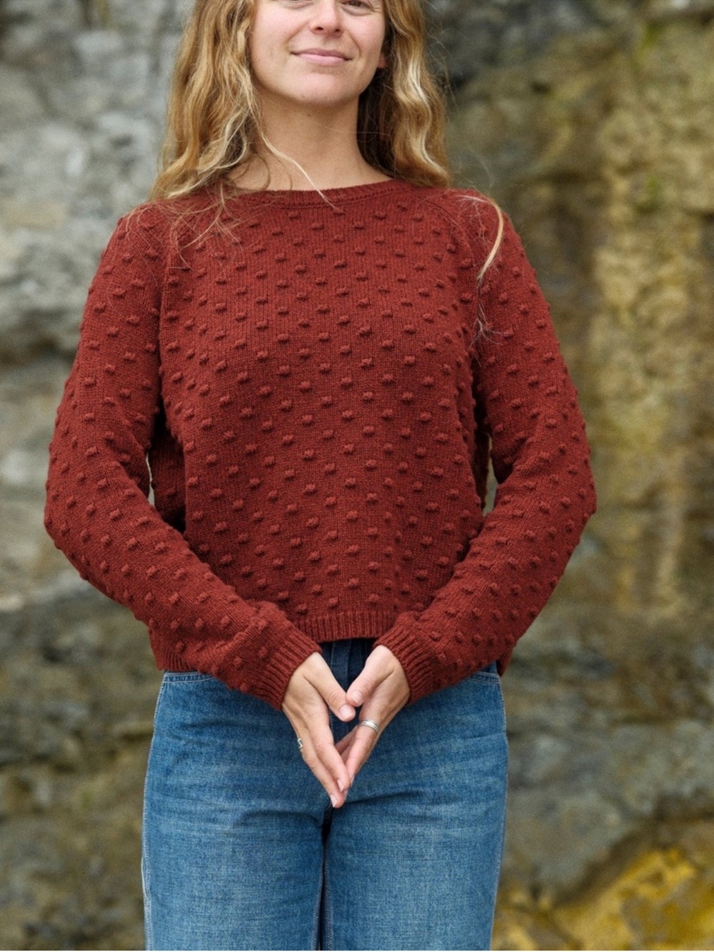 Mollusk Surf Shop Pearl Sweater Wine XS NWT